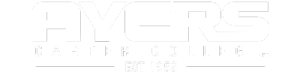 Photo of white Ayers Career College updated logo