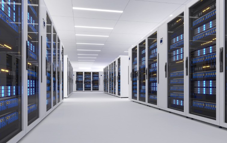 Data center full of servers
